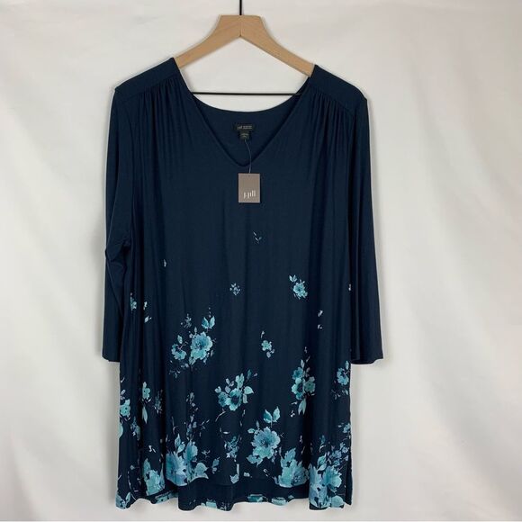 J.Jill Wearever Collection Floral Tunic - Picture 4 of 10